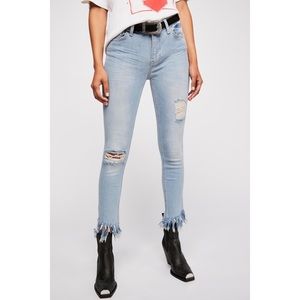Free People | Great Heights Frayed Skinny Jeans